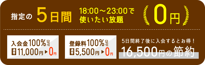 ケイフィット 平日5日間ナイト利用で0円?!モニター会員